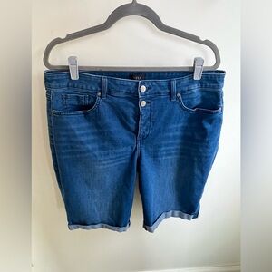 NYDJ Briella Denim Cuffed Shorts